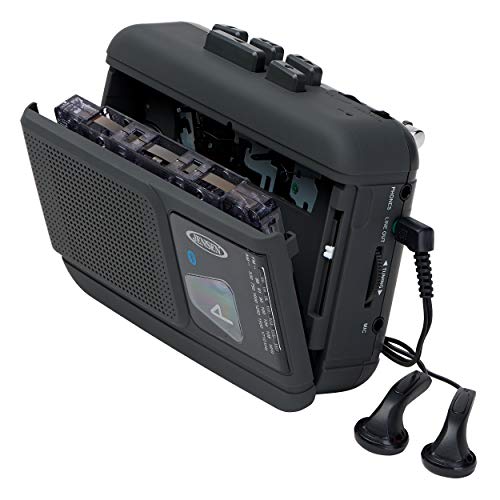 JENSEN MCR-60 MCR-60 Portable Personal Cassette Player/Recorder with AM/FM Radio, Bluetooth, and Earbuds - Image 2