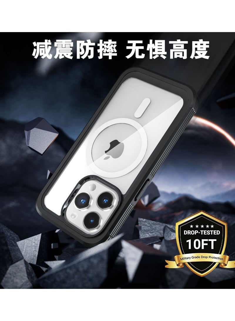 Suitable for Apple 15/15 Plus/15 Pro/15 Pro Max mobile phone case iPhone transparent all-inclusive MagSafe magnetic three-proof outdoor shell - Image 2