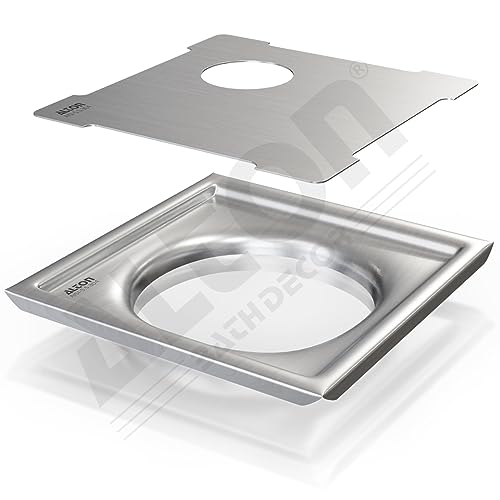 ALTON ALD1005, SS-304 Grade, 5x5 INCH Cut, Bathroom Grating Square Floor Drain Jali, Matte - Image 1