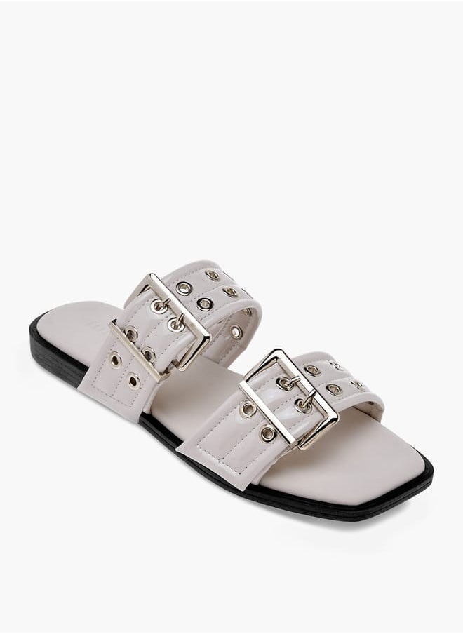 Celeste Women's Eyelet Detail Slip-On Sandals  - Image 2