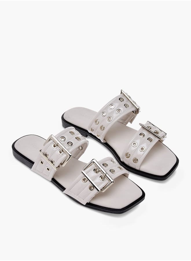 Celeste Women's Eyelet Detail Slip-On Sandals  - Image 1
