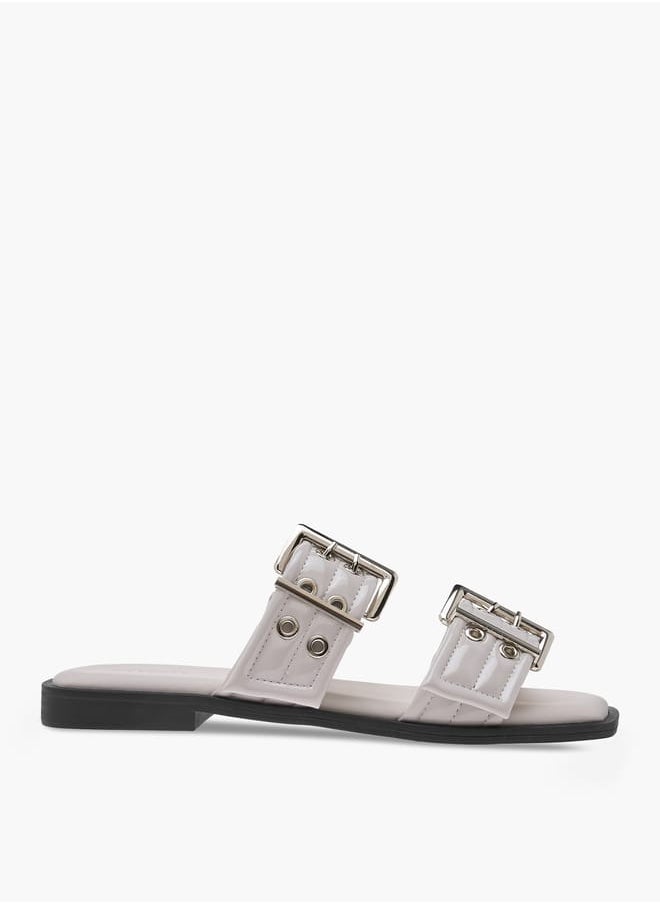 Celeste Women's Eyelet Detail Slip-On Sandals  - Image 3