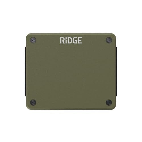 The Ridge Wallet For Men - LITE - The Minimalist Wallet, Smaller - Holds up to 8 Cards, RFID Protection, Sleek, Compact and Lightweight Card Holder - Matte Olive - Image 1