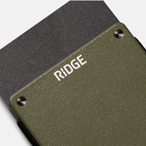 The Ridge Wallet For Men - LITE - The Minimalist Wallet, Smaller - Holds up to 8 Cards, RFID Protection, Sleek, Compact and Lightweight Card Holder - Matte Olive - Image 2