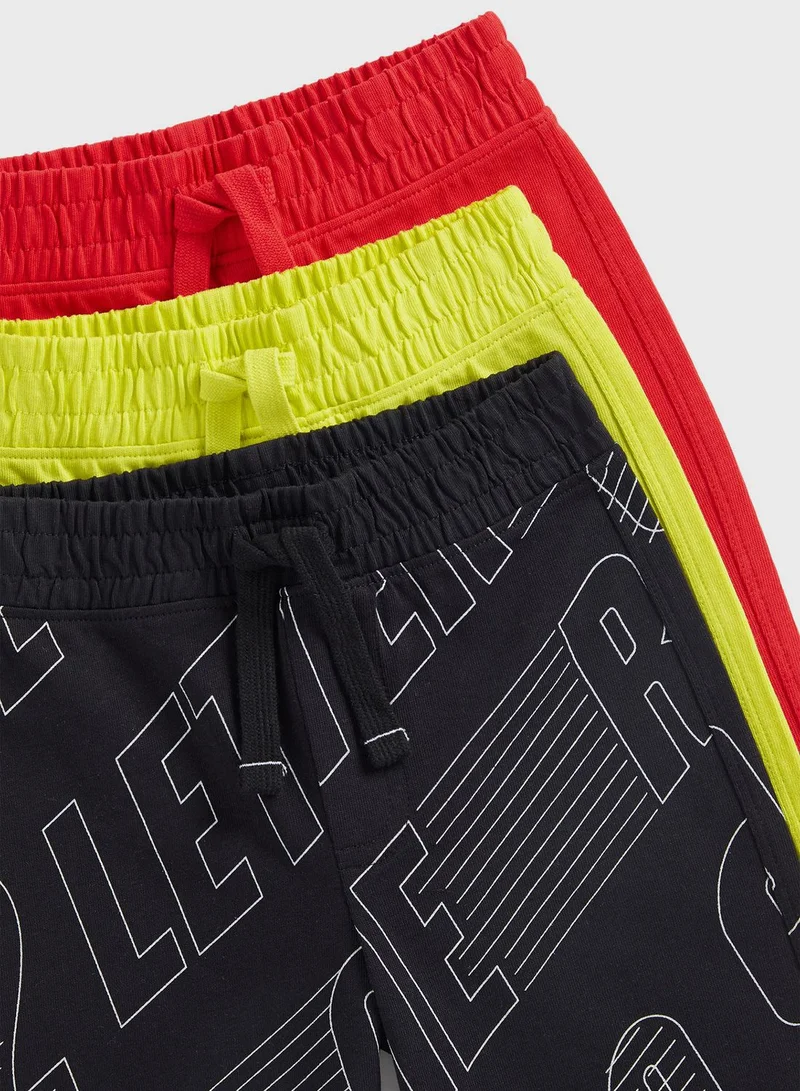 mothercare Kids 3 Pack Assorted Shorts