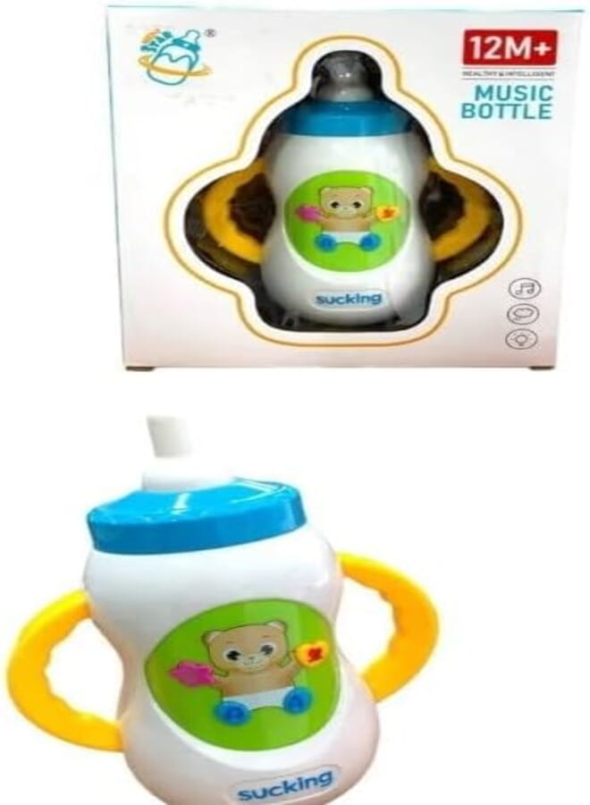 Alsafwa Musical Bottle Shape Toy - Pepperonah for Kids - Multicolor (White)