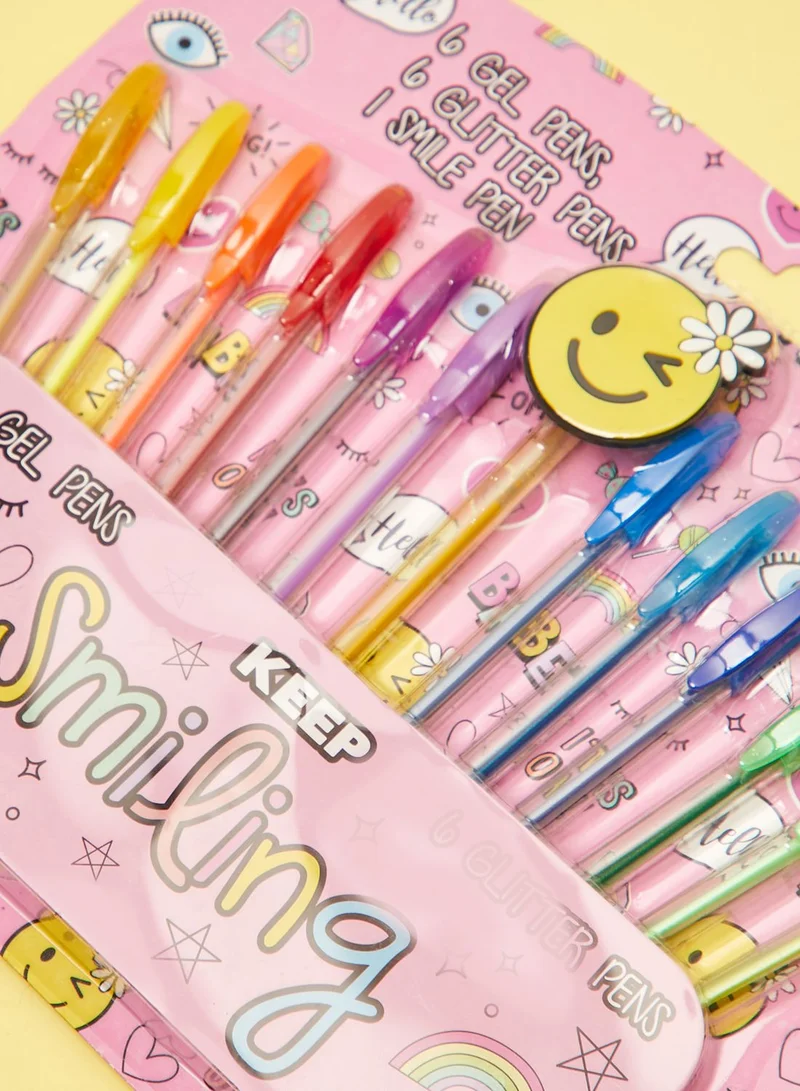 Tri-Coastal Set Of 13 Gel Pens