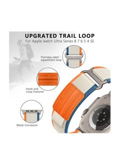 Generic Trail Loop Strap for Apple Watch Ultra Band 49mm 45mm 44mm 42mm iWatch Ultra Band Men Women, Rugged Sport Strap Soft Nylon Wristband for iWatch Ultra 2 Bands Series 9 8 7 6 5 4 3 2 1 SE  - Image 2