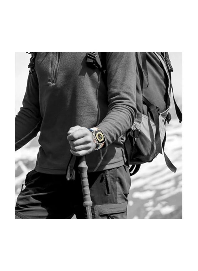 Generic - Trail Loop Strap for Apple Watch Ultra Band 49mm 45mm 44mm 42mm iWatch Ultra Band Men Women, Rugged Sport Strap Soft Nylon Wristband for iWatch Ultra 2 Bands Series 9 8 7 6 5 4 3 2 1 SE - Image 1