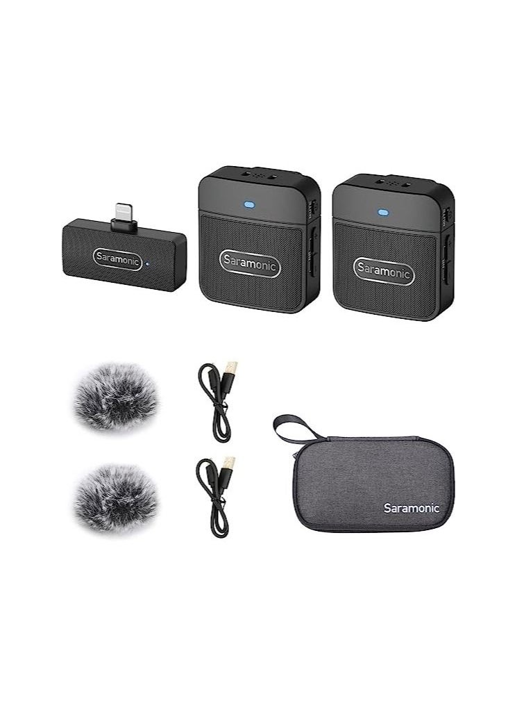 Saramonic - Saramonic Blink100 B4 Wireless Lavalier Microphones for iPhone iPad 2.4GHz Plug & Play Lapel Clip-on Mic With Noise Reduction for Video Recording Live Streaming Vlog YouTube - Image 1