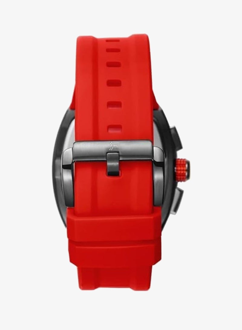 Tornado Xenith Men's VX9J, High Precision Japanese Quartz Movement Watch, Multi Function Display and Premium Flexible & Durable Silicone Strap - T23105-XSRB, Red - Image 3