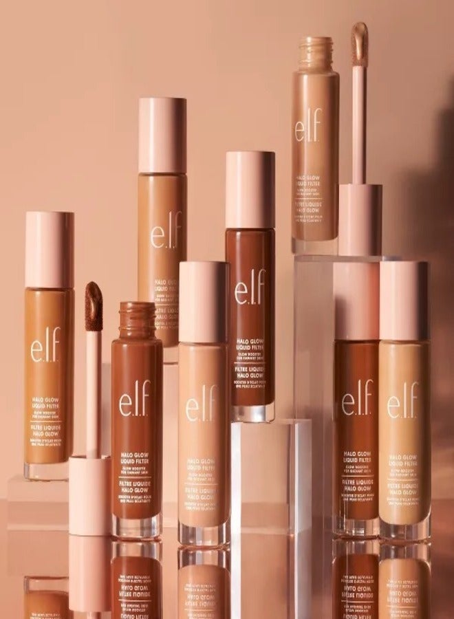 e.l.f. Halo Glow Liquid Filter Complexion Booster – Shade 0.5 Fair, 31.5ml | Illuminating Liquid Makeup for Radiant, Soft-Focus Glow | Infused with Hyaluronic Acid | Hydrating, Vegan & Cruelty-Free