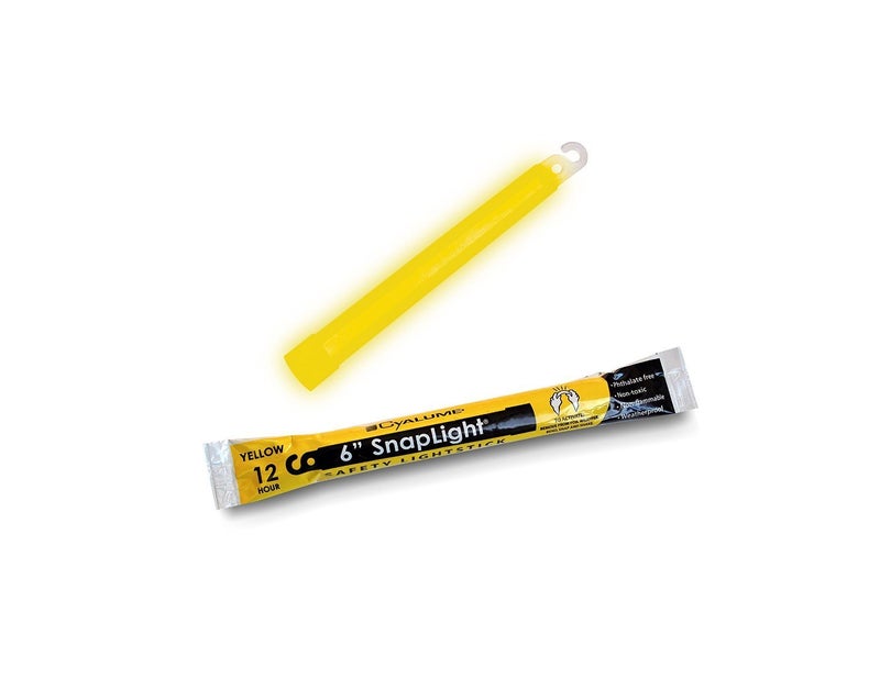 Cyalume Yellow Emergency Glow Sticks - Premium 6” SnapLight Survival Glow Sticks with 8 Hour Duration for Use as Emergency Flares and Hiking Safety Gear (Bulk Pack of 10 Safety Glow Sticks) - Image 2