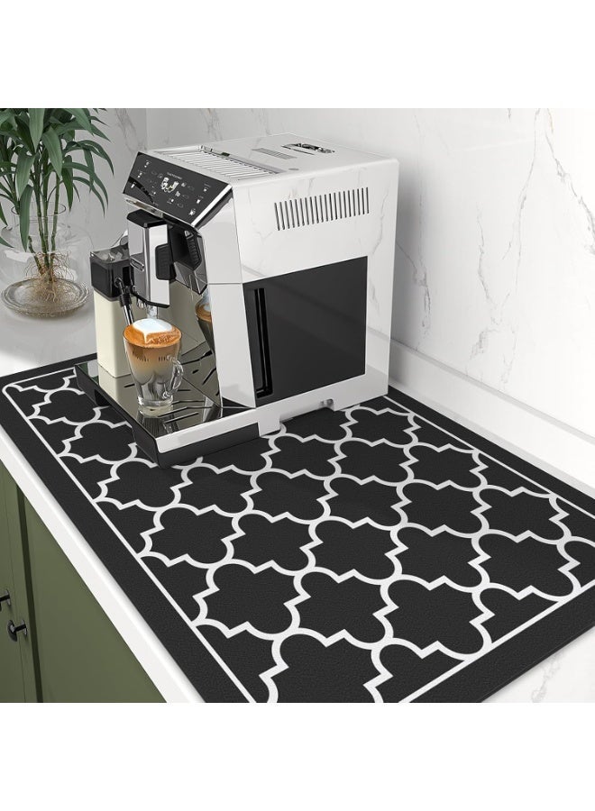 Drying Mat for Kitchen Countertops, Coffee Mat Hide Stain Rubber Backed Absorbent Dish Drying Mat - Image 1