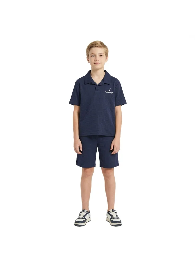 Boys T-shirt and Short Set With Logo