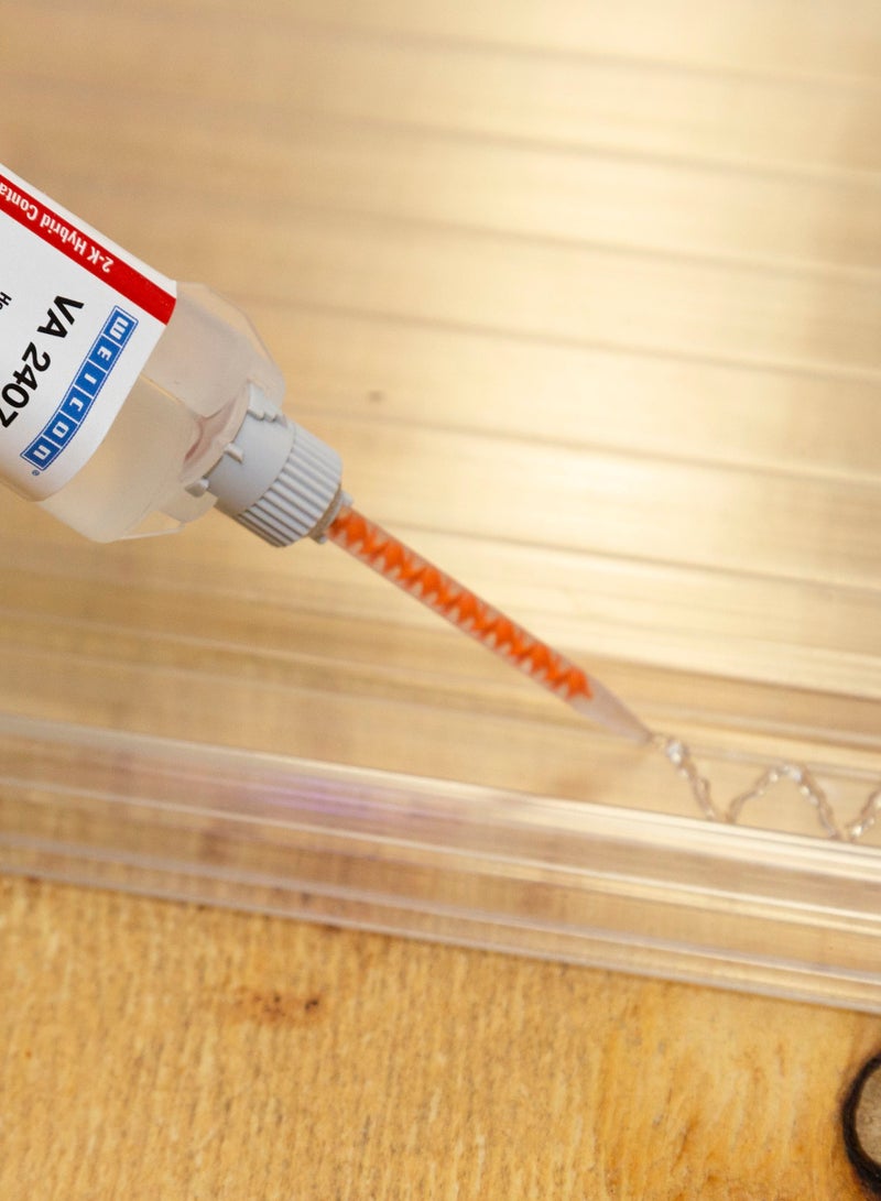 Weicon VA 2407 Cyanoacrylate Adhesive | 50 g | Structural Adhesive | 2C Instant Adhesive Double Syringe, For Plastics and Metal - Image 3