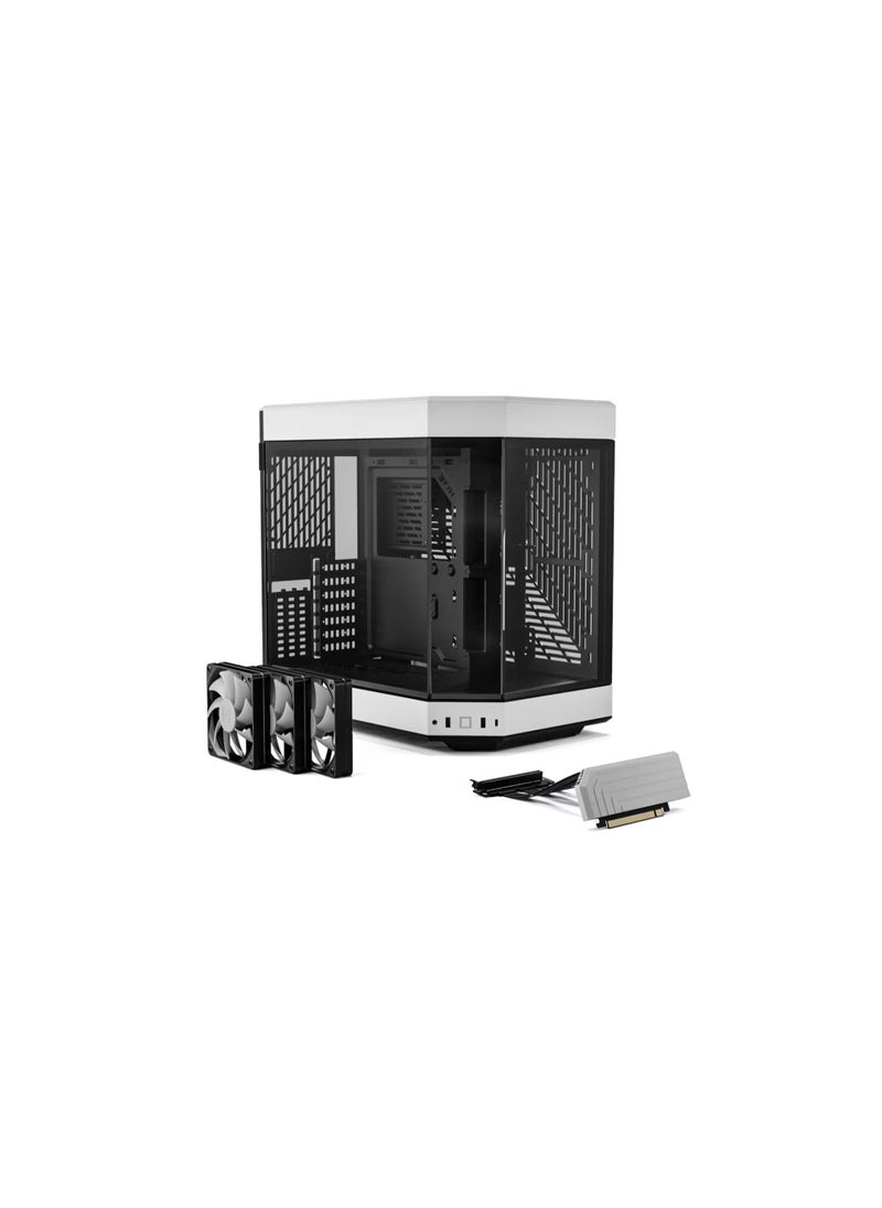 HYTE HYTE Y60 Mid-Tower Modern Aethetic Case - Black & White  - Image 4