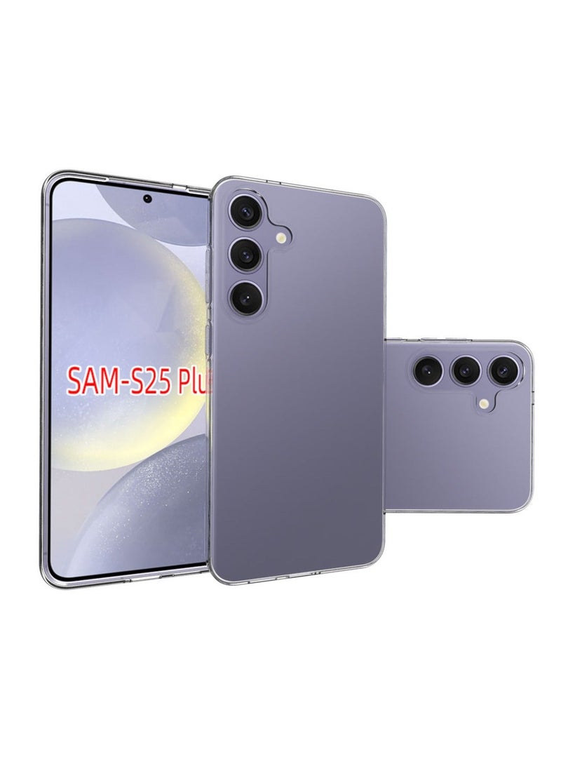 URBBKING Soft Flexible TPU Anti-Shock Slim Transparent Back Cover For Samsung Galaxy S25 Plus 5G - Image 5