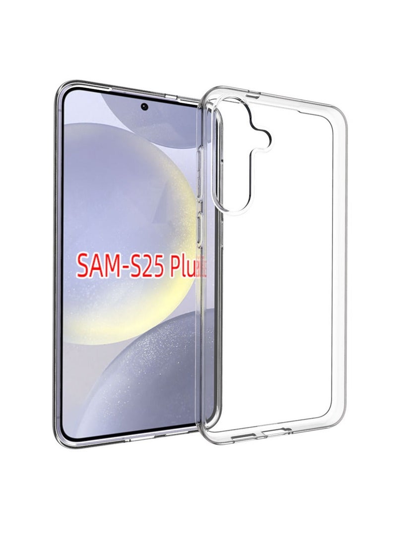 URBBKING Soft Flexible TPU Anti-Shock Slim Transparent Back Cover For Samsung Galaxy S25 Plus 5G - Image 1