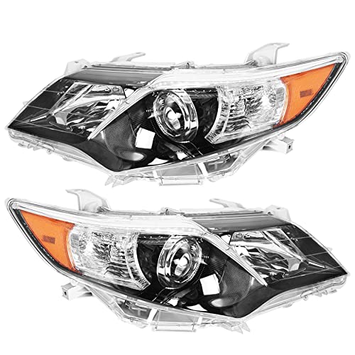 WFLNHB Headlights Assembly Replacement for Toyota Camry SE Style 2012 2013 2014 Projector Headlights Headlamps Chrome Housing Driver and Passenger Side - Image 2