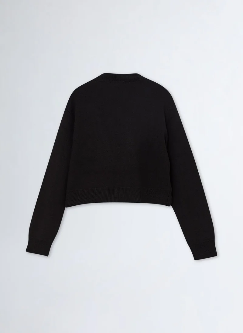ليو جو Knit Cardigan