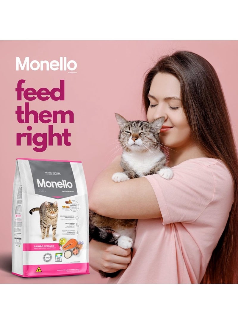 Monello Adult Cat Mix (Salmon and Chicken Flavor) 1KG - Image 3
