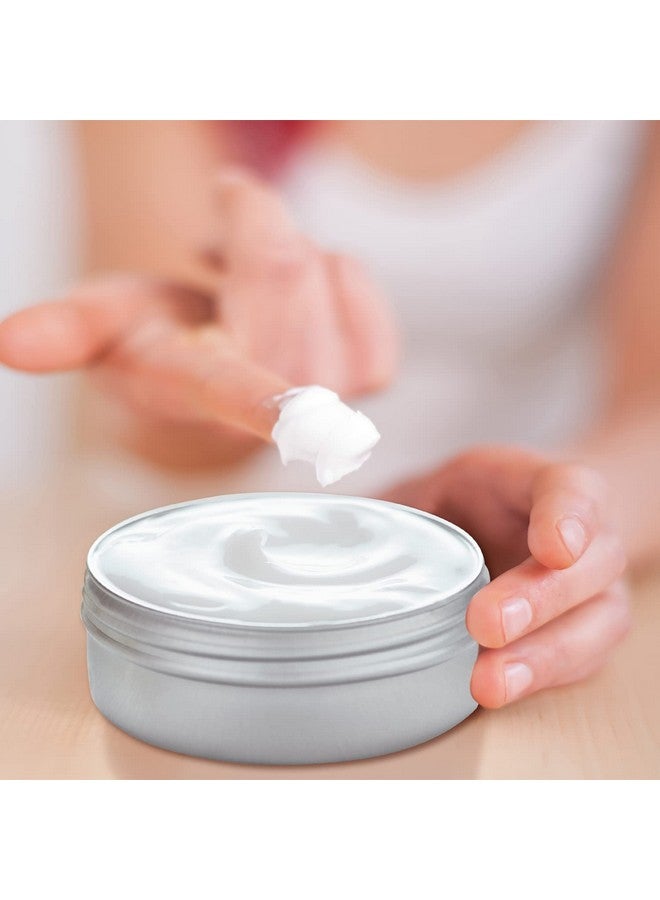 Hulless Silver 1 Ounce Aluminum Tin Jar Refillable Containers 30ml Aluminum Screw Lid Round Tin Container Bottle for Cosmetic,Lip Balm, Cream, 30 Pcs - Image 4