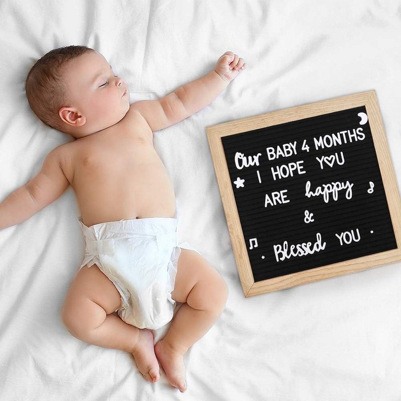 Womdee Felt Letter Board - 690 Letters, Bonus Cursive Words, 10X10 Board With Stand, Sorting Tray, Wall Mount, Gift Box - Image 3