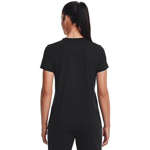 Under Armour Womens Live Sportstyle Graphic Short Sleeve Crew Neck T-Shirt , Black (002)/Black , Large - Image 2