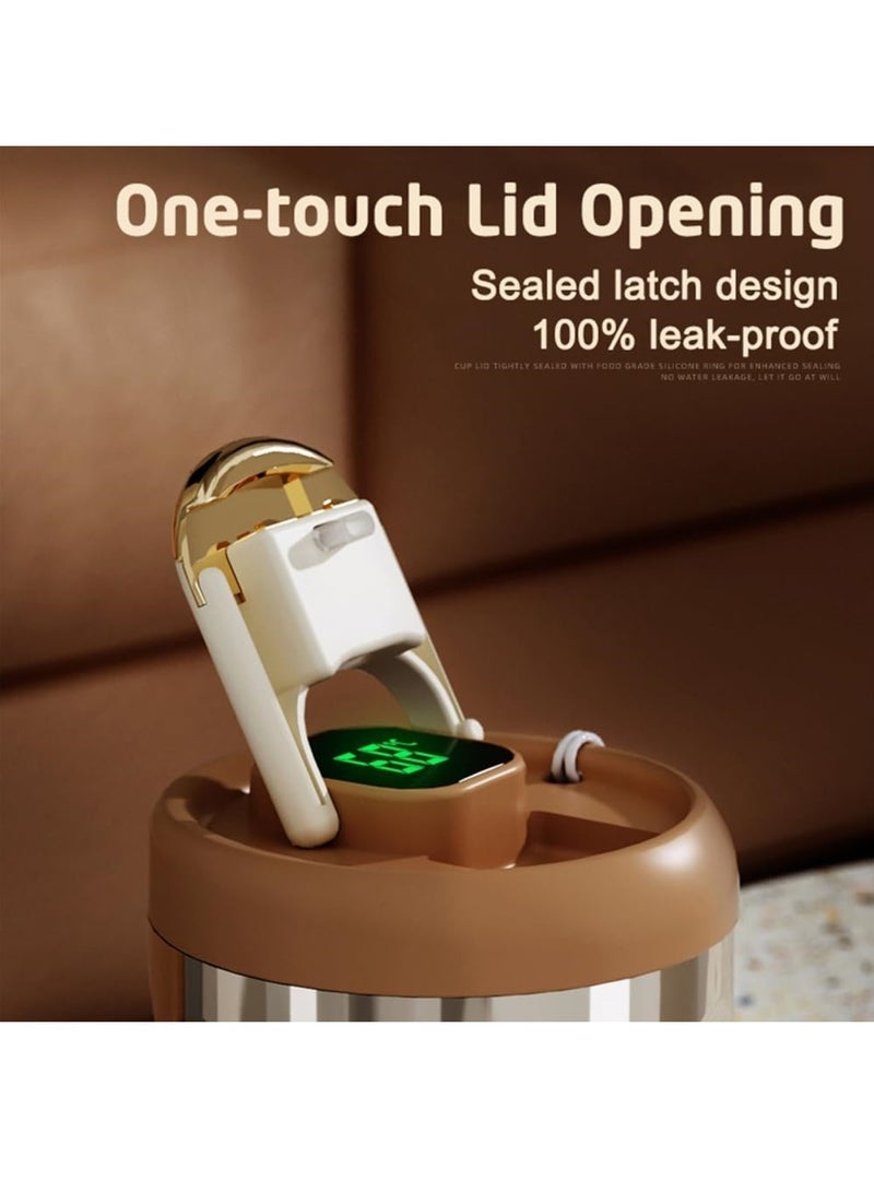 general 410ml Smart Coffee Thermos Cup Stainless Steel Double Wall Vacuum Leak-Proof Office Cup with Lid Temperature Display Water Cup - Image 2