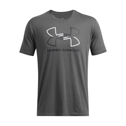 Under Armour Men's Global Foundation Short Sleeve T Shirt, (028) Castlerock / / Black, Large - Image 4