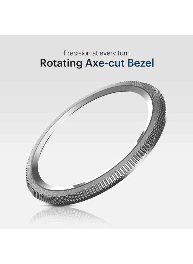 Watch Noise Newly Launched Halo 2 Smart Watch 1st Ever Functional Rotating Dial (Axe-Cut Bezel), 1.43" AMOLED, Stainless Steel Build, Custom Transition Effects, BT Calling, Health Suite (Midnight Alloy) - Image 2