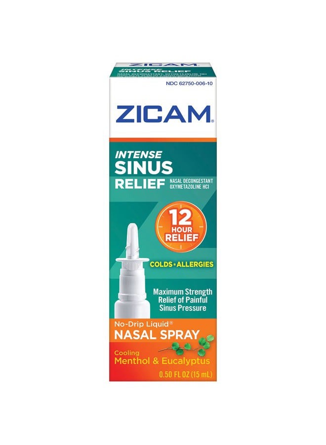 Zicam بخاخ أنف سائل زياكام المكثف لتخفيف الجيوب الأنفية بدون تسرب 0.50 أونصة سائلة - Image 2