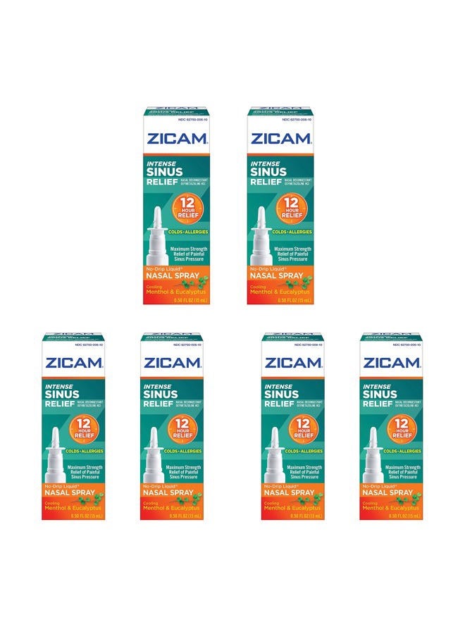 Zicam بخاخ أنف سائل زياكام المكثف لتخفيف الجيوب الأنفية بدون تسرب 0.50 أونصة سائلة - Image 1