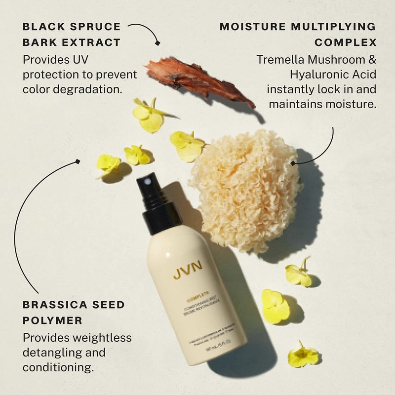 JVN Complete Leave-In Conditioning Mist, Frizz-Free Hydration Spray, UV Protection, Vegan Formula, Sulfate-Free, 5 Fluid Ounces - Image 5