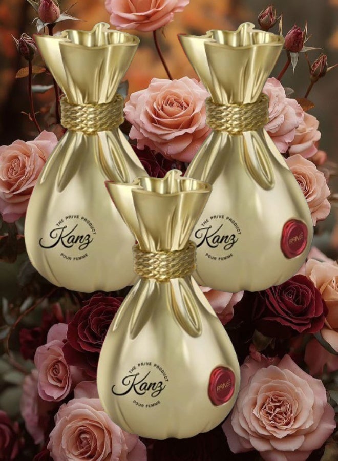 PRIVE 3 Pieces Kanz Perfume 100ML - Image 1