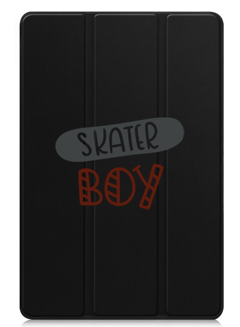 Theodor Protective Flip Case For Apple iPad mini 7th Generation (A17 Pro 2024 / Mini 6 2021 6th Generation) With Trifold Stand Auto Wake Sleep Shockproof Cover Skater boy - Image 1