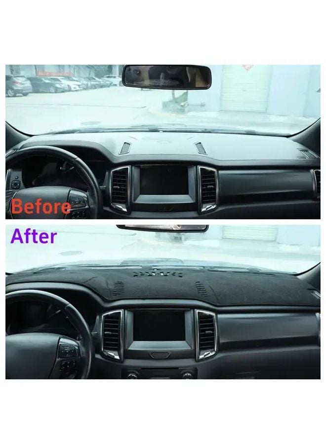 Flannel Dashmat Dashboard Cover For Ford Ranger Wildtrak Raptor T6 2011 2022 RHD - Image 2
