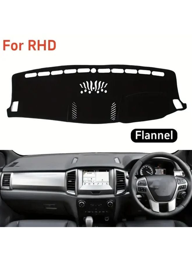 Flannel Dashmat Dashboard Cover For Ford Ranger Wildtrak Raptor T6 2011 2022 RHD - Image 5