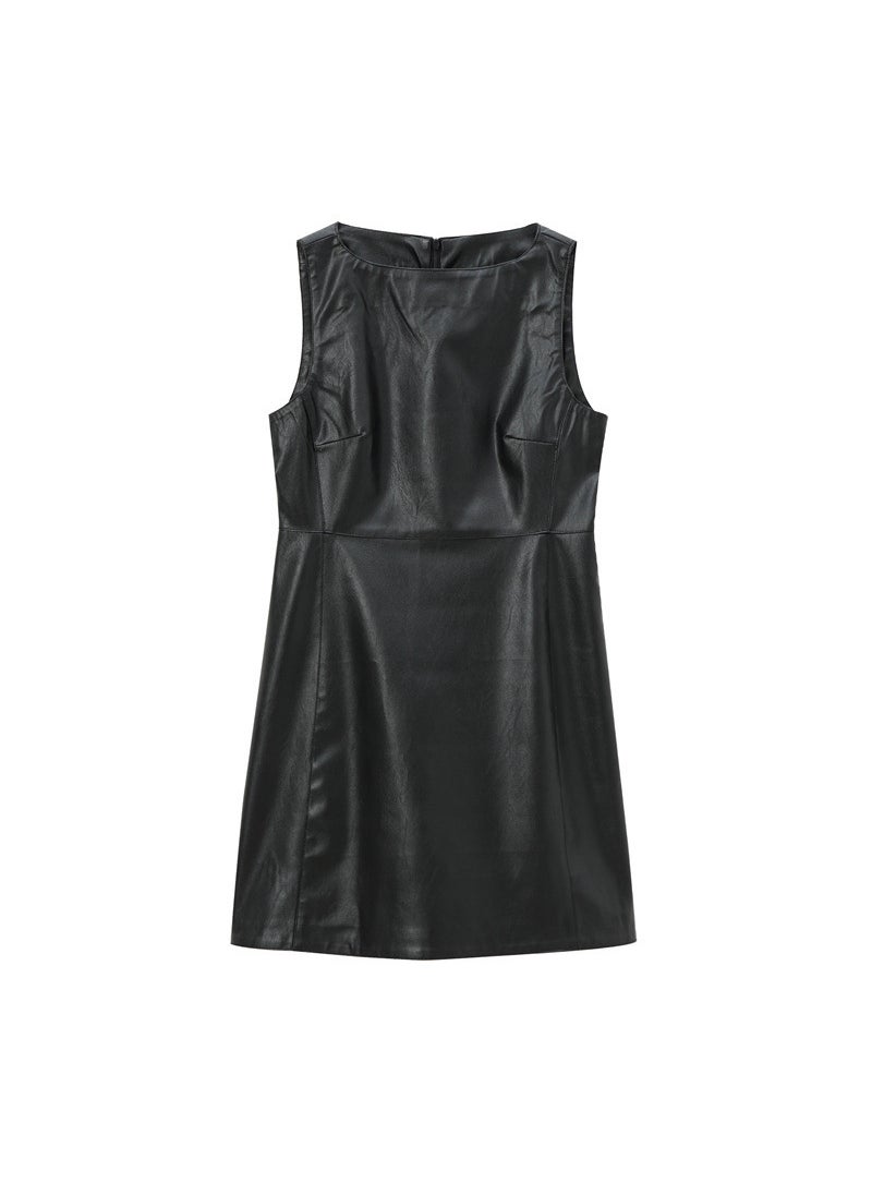 Generic - SAW New Slimming Sensibility Niche Design Womens Dress European And American Style Sleeveless Quick Selling Independent Store Picture color - Image 1