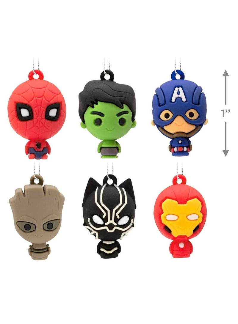 Hallmark 6 piece hanging Christmas celebrations ornaments, Marvel Characters - Image 5