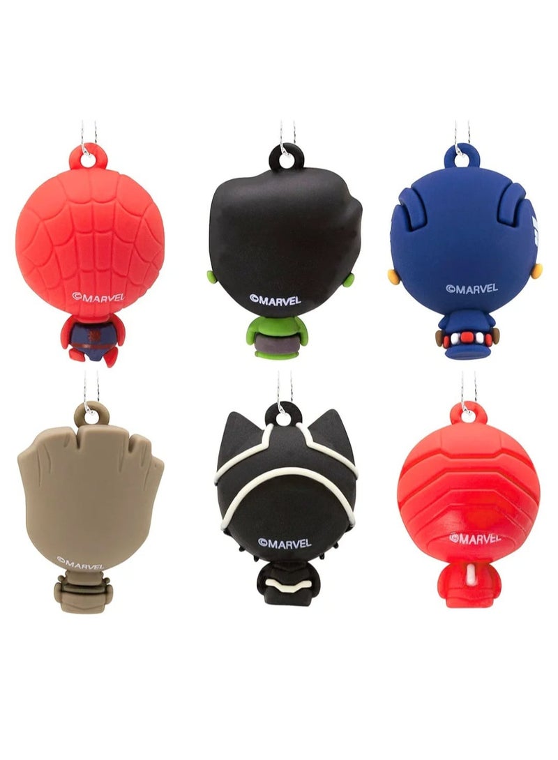 Hallmark 6 piece hanging Christmas celebrations ornaments, Marvel Characters - Image 2