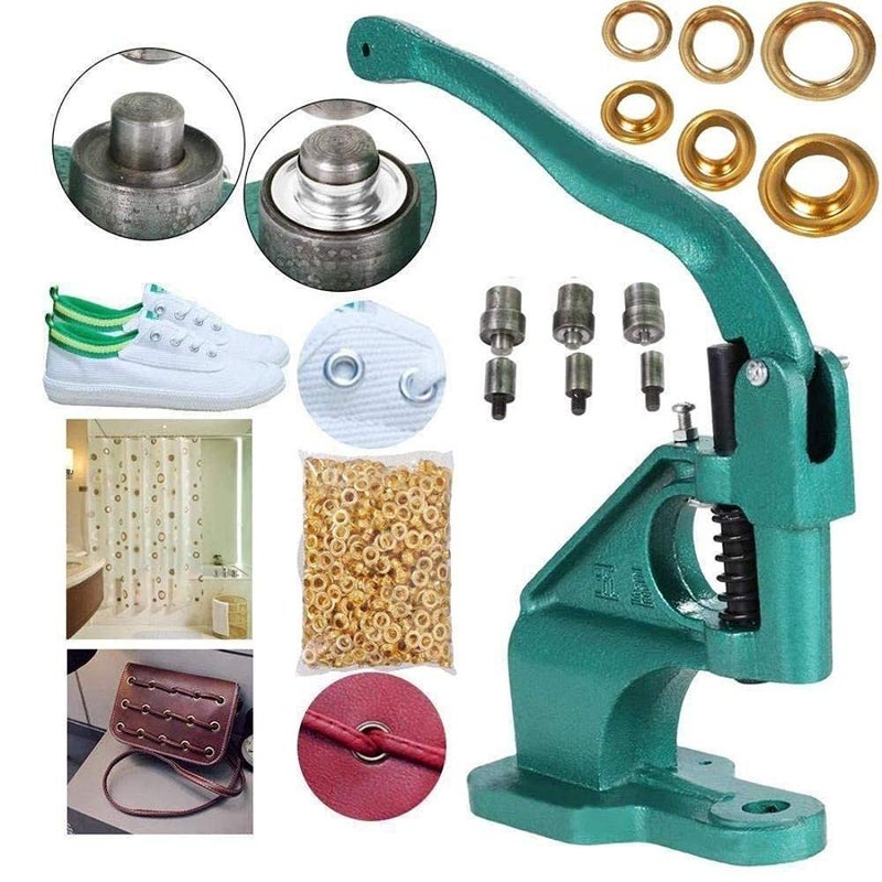 DIY Crafts DIY Crafts CTDIYHI24602 Hand Press Grommet Machine Grommets Eyelet Tool Kit 3 Die Hand Press Grommet Machine 024  - Image 2