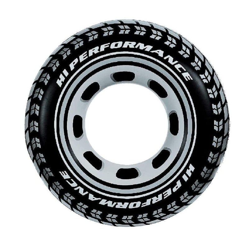 Simxen Swimming Pool Tube for Adults Big Size Cool Black Wheel Tire Men Swimming Ring Adult Inflatable Pool Float Tube Circle Summer Water Toys Air Mattress (80 CM) - Image 1