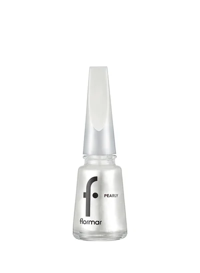 فلورمار Flormar Pearly Nail Enamel with new improved formula & thicker brush - PL201 Luxury White