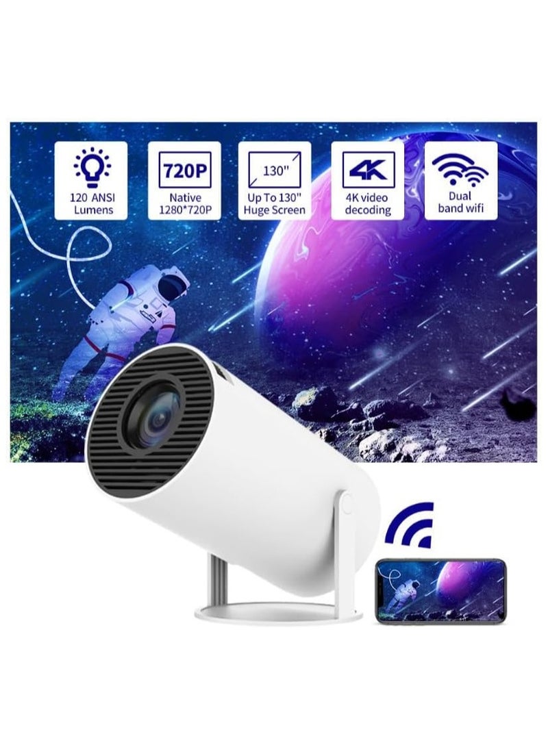 Hitoritabi HD - Proyector WIFI Mini Projector, Mini Portable Automatic Keystone Correction HD Projector, Portable Outdoor Indoor Movie Projector  - Image 2