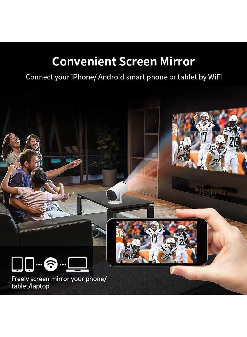 Hitoritabi HD - Proyector WIFI Mini Projector, Mini Portable Automatic Keystone Correction HD Projector, Portable Outdoor Indoor Movie Projector  - Image 4