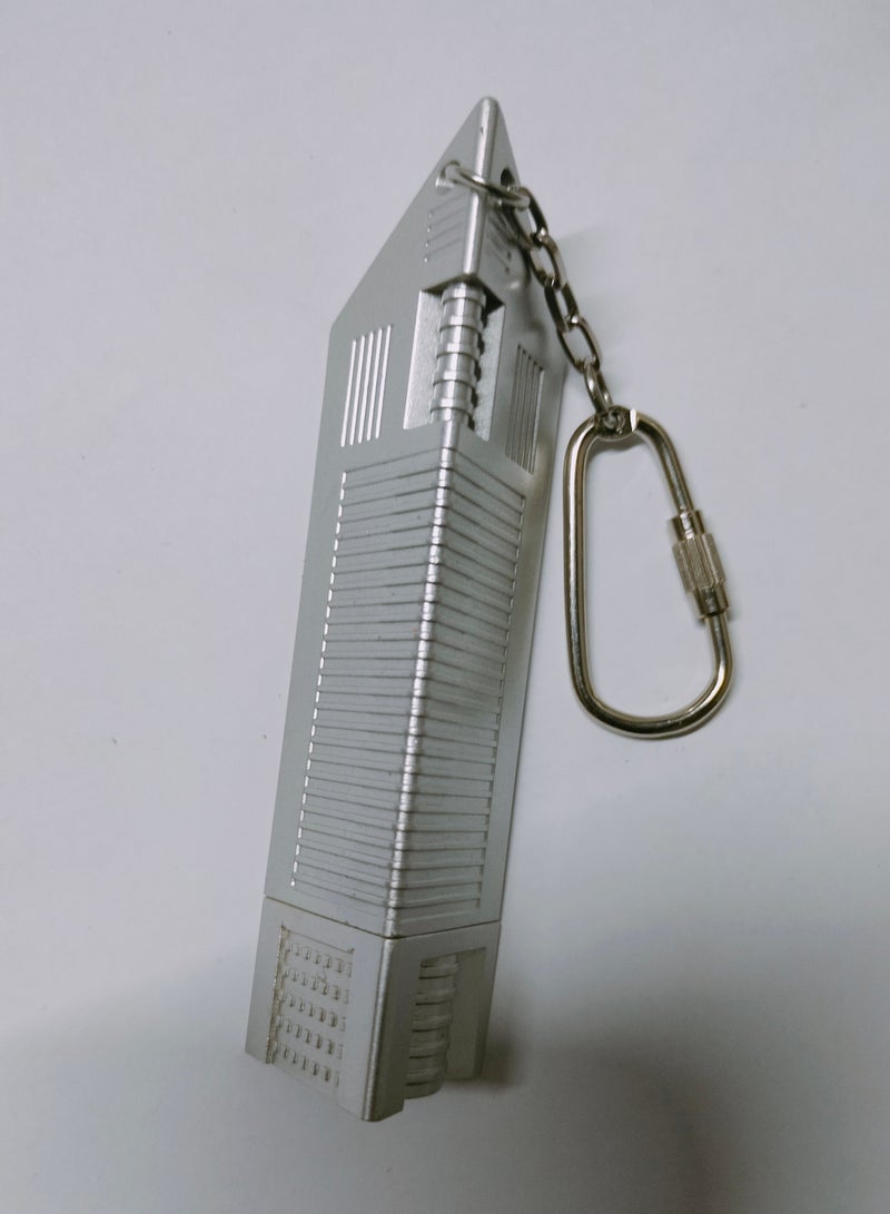 فيتاشيلي 1 قطعة سلسلة مفاتيح برج الإمارات الإبداعية للمفاتيح والحقائب. - Image 1