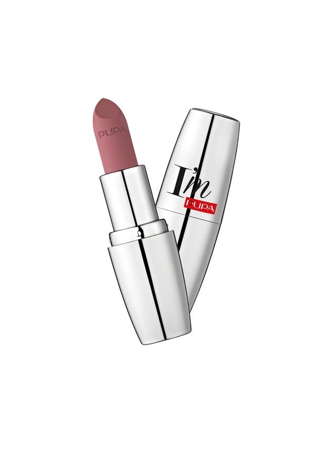 PUPA Milano I'M Matt Pure Color Lipstick Velvety And Matt Lip Color For Extraordinary Performance Rich And Creamy Texture 011 Intense Nude 0.123 Oz - Image 1