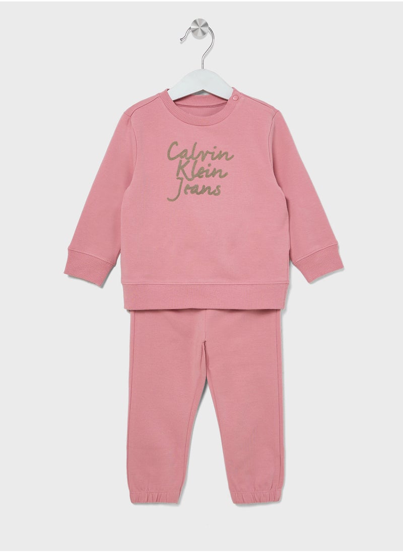 Calvin Klein Jeans Infant Logo Sweatshirt & Pants Set  - Image 1